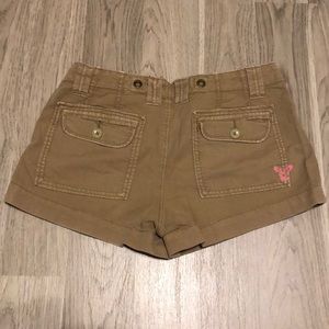 American Eagle short shorts. Size 6. Darker khaki